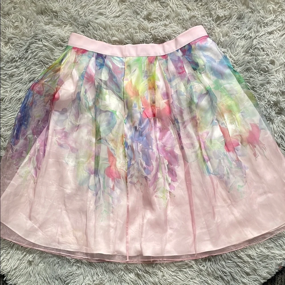 Ted Baker Womens Hanging Gardens Midi Skirt Size 5 - Picture 1 of 6